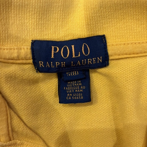 Ralph Lauren Boys Yellow Polo - Picture 3 of 3